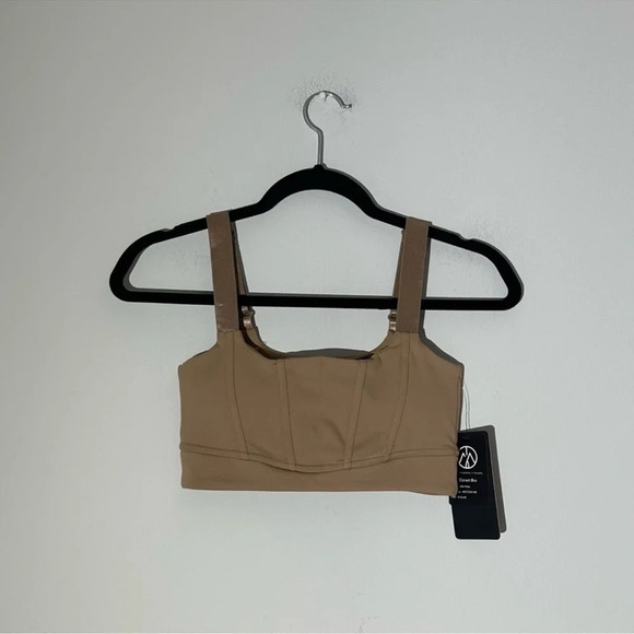 NWT Movetheory beige corset bra size xs - Picture 1 of 4